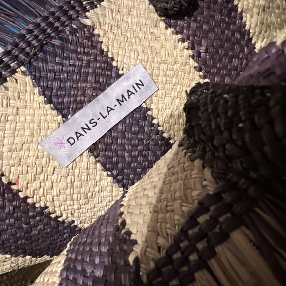 Veronica Beard Dans la Main Bag Handmade Iraca Palm Brown❤️Great gift❤️ - Picture 12 of 13